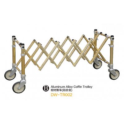 DW-TR002 Aluminum alloy coffin trolley